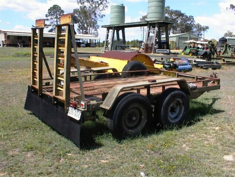 Homemade tandem plant trailer