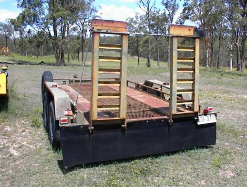 Homemade tandem plant trailer