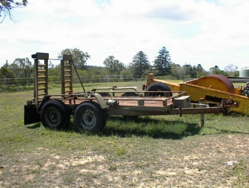 Homemade tandem plant trailer