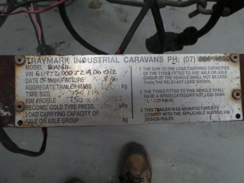 1996 TRAYMARK CARAVAN