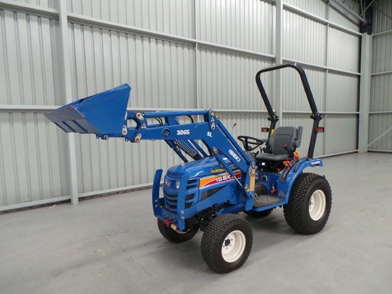 2015 ISEKI TM3265 TRACTOR LOADER AND GRADER PACKAGE