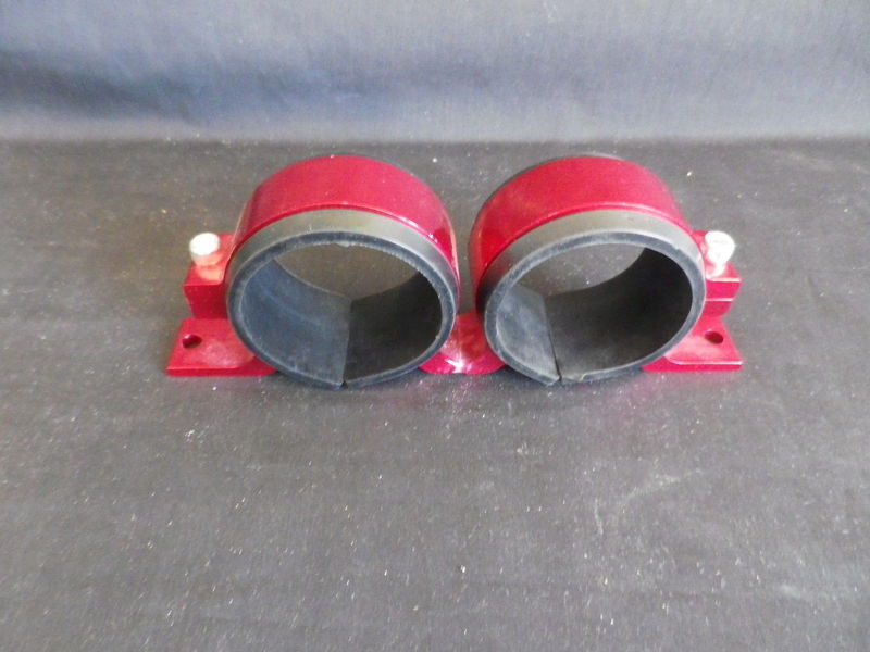 FUEL PUMP FUEL FILTER RED DUAL MOUNTING BRACKETS 60 MM