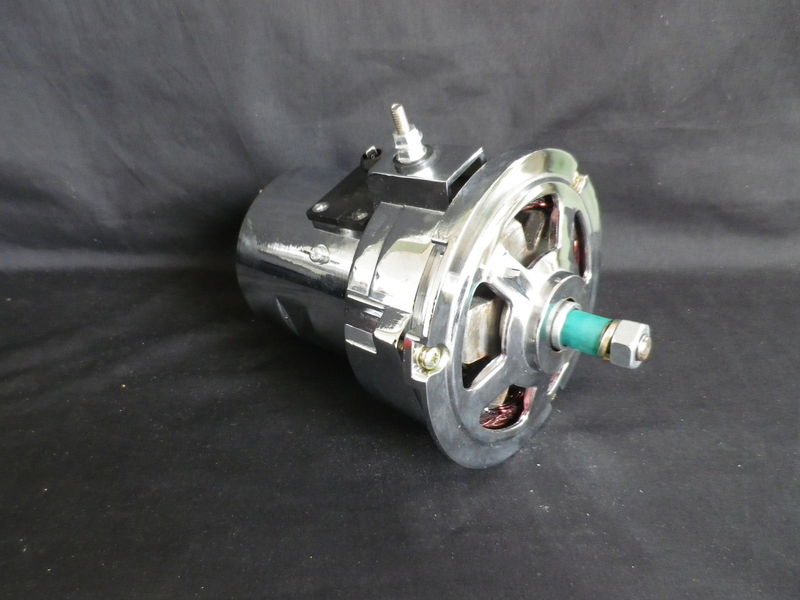 VW ALTERNATOR BEETLE KOMBI BUG 75 AMP TYPE 1 AND 2 CHROME 12 VOLT