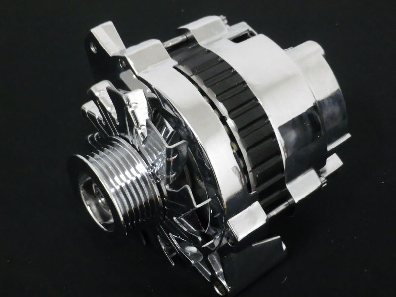 CHEVROLET SERPENTINE DRIVE CHROME ALTERNATORS CS 130 110 AMP LATE MODEL