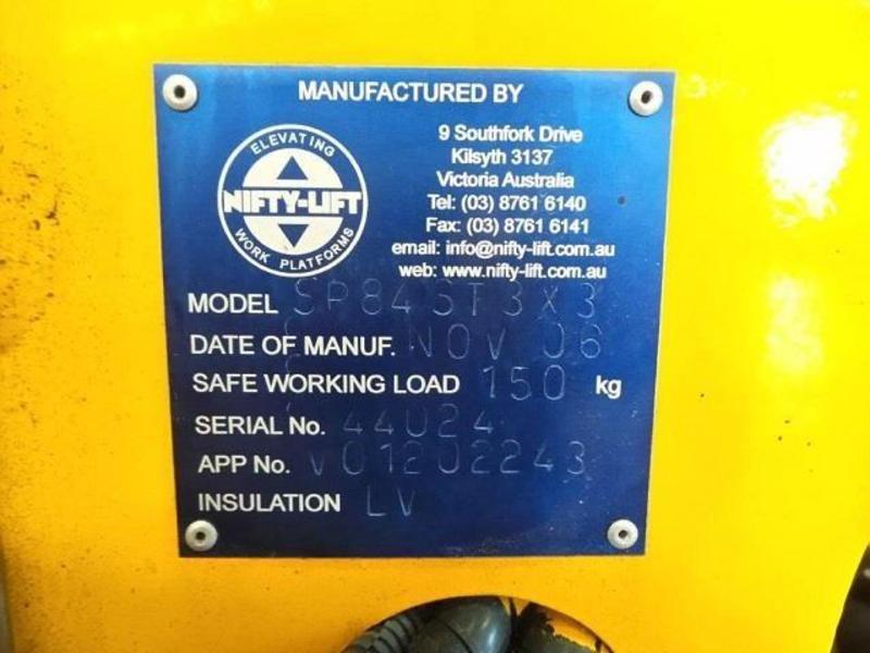 2006 NIFTYLIFT SP84ST EWP