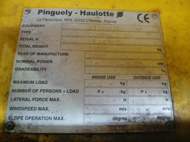 2003 HAULOTTE COMPACT 8W SCISSOR LIFT
