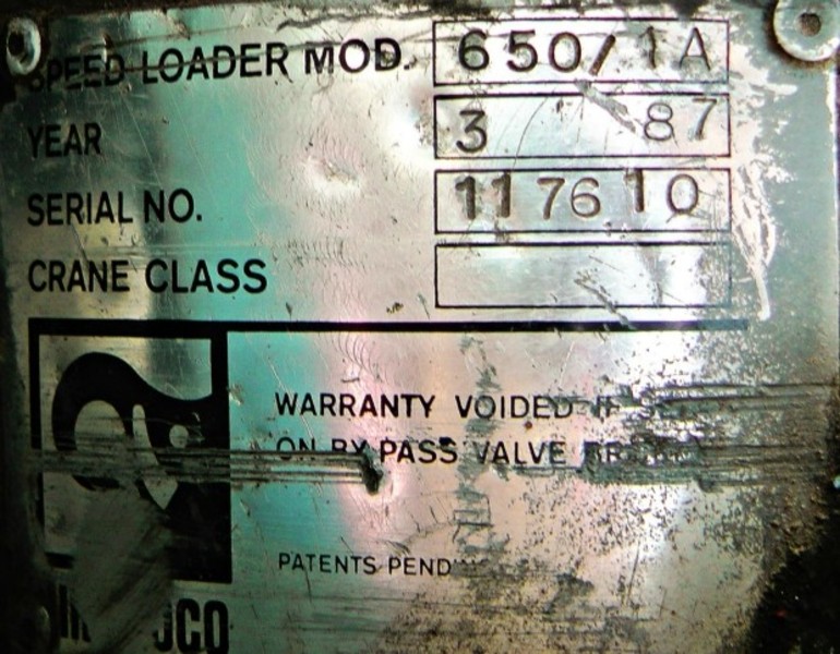 1987 Hiab 650-1A Crane