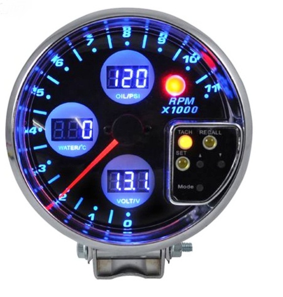 TACHOMETER 5" 4in1 gauge