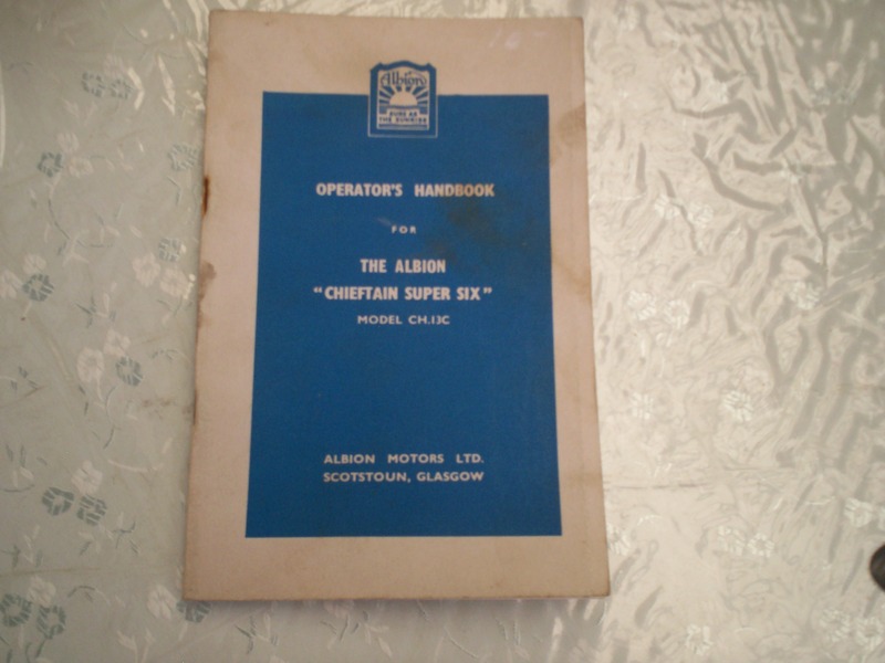 ALBION CHIEFTON SUPER SIX CH.13C OWNER MANUAL