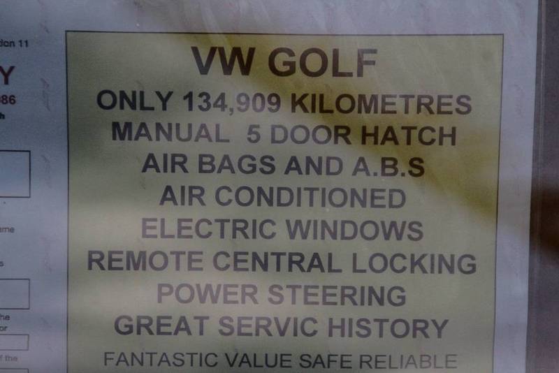 2003 VOLKSWAGEN GOLF 1.6 GENERATION