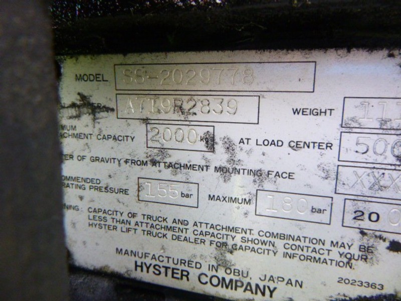 2004 HYSTER J1.75 Electric Forklift