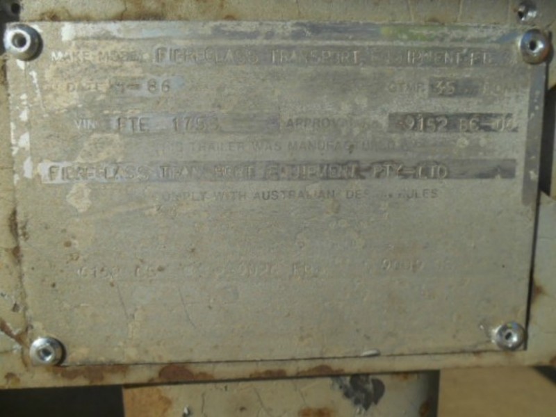 1986 FTE Refrigerated Van Semi Trailer
