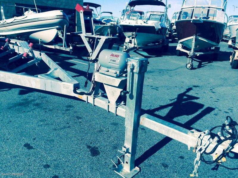 BOAT TRAILER HEAVY DUTY GALV SUIT 8M.. TANDEM SENSA BRAKED TRAILER UP TO 4.5TONNE RATED