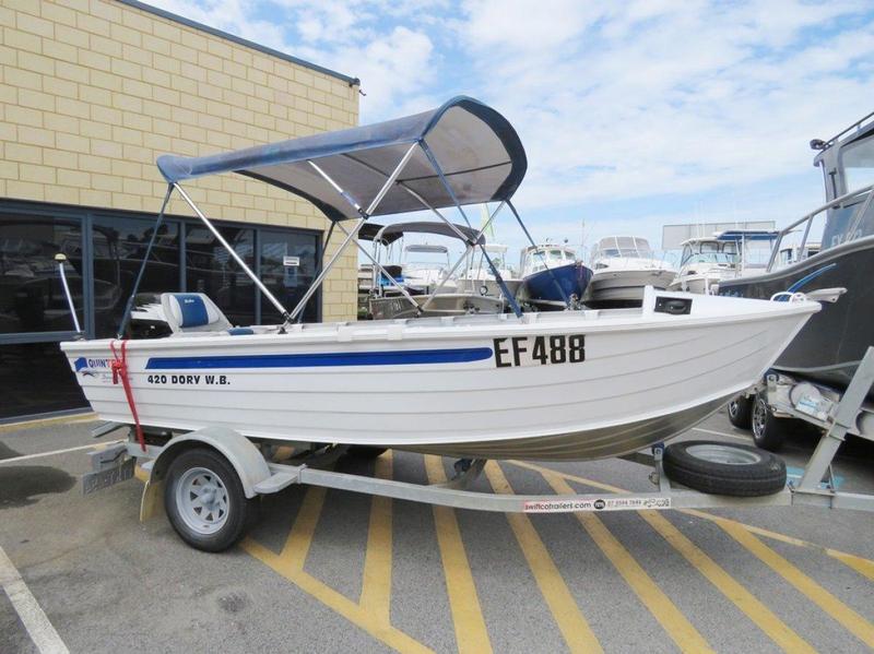 Quintrex 420 Dory Wide Body GREAT FIRST BOAT STURDY N SAFE AND EASY TO HANDLE