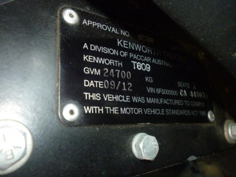 2012 KENWORTH T609 T609 Truck