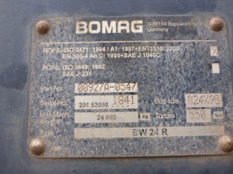 2007 Bomag BW24 R Roller