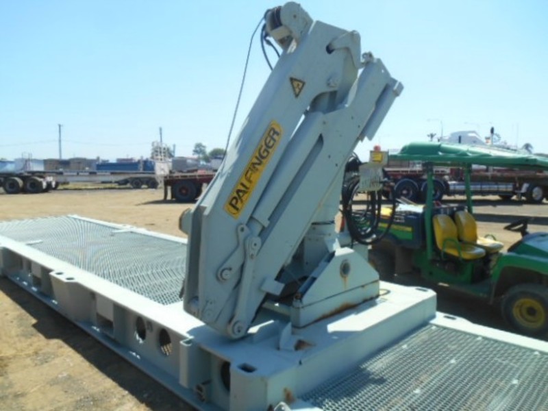 1980 Unknown Flat Rack with Crane 