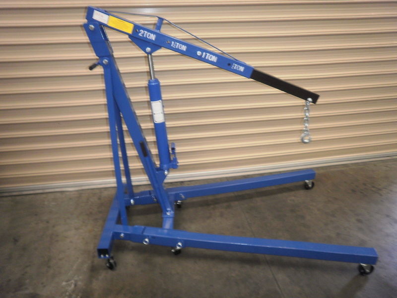 ENGINE CRANE, HOIST, ENGINE LIFTER 2 TON RATED FOLDING LEGS NEW