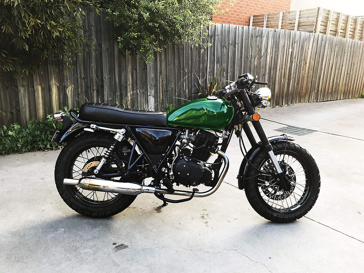 2016 BRAAAP MERCURY 250 CAFE RACER | BRITISH RACING GREEN