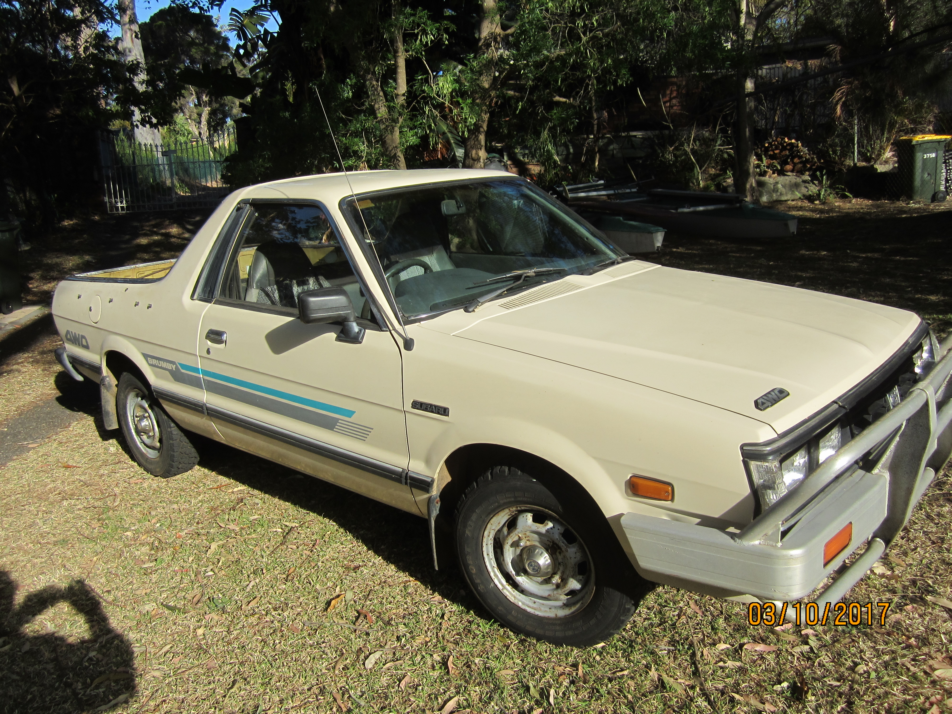 1991 SUBARU BRUMBY 4X4 P/UP