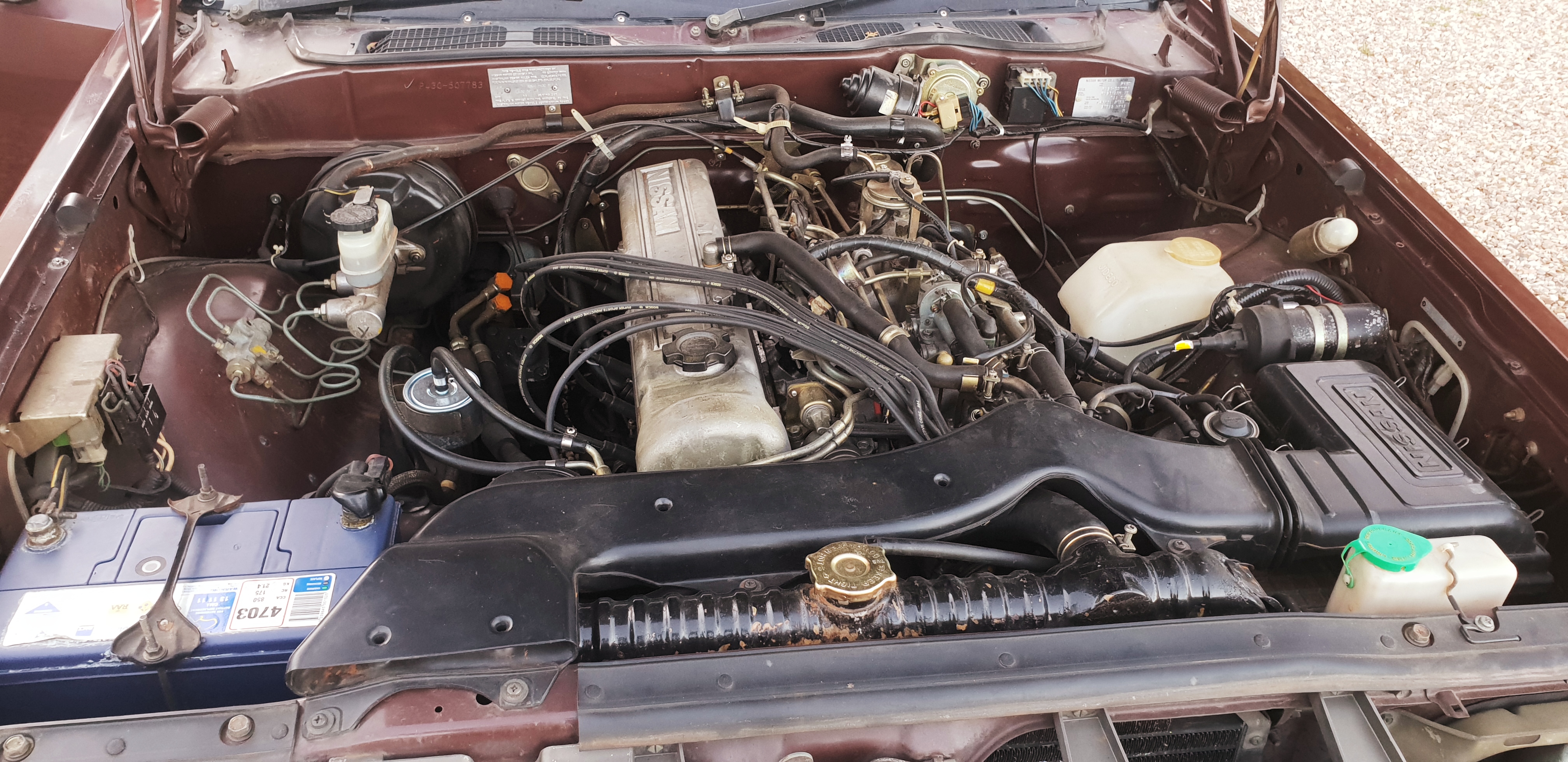 1981 DATSUN 280C 3 SP AUTOMATIC 4D SEDAN CARB
