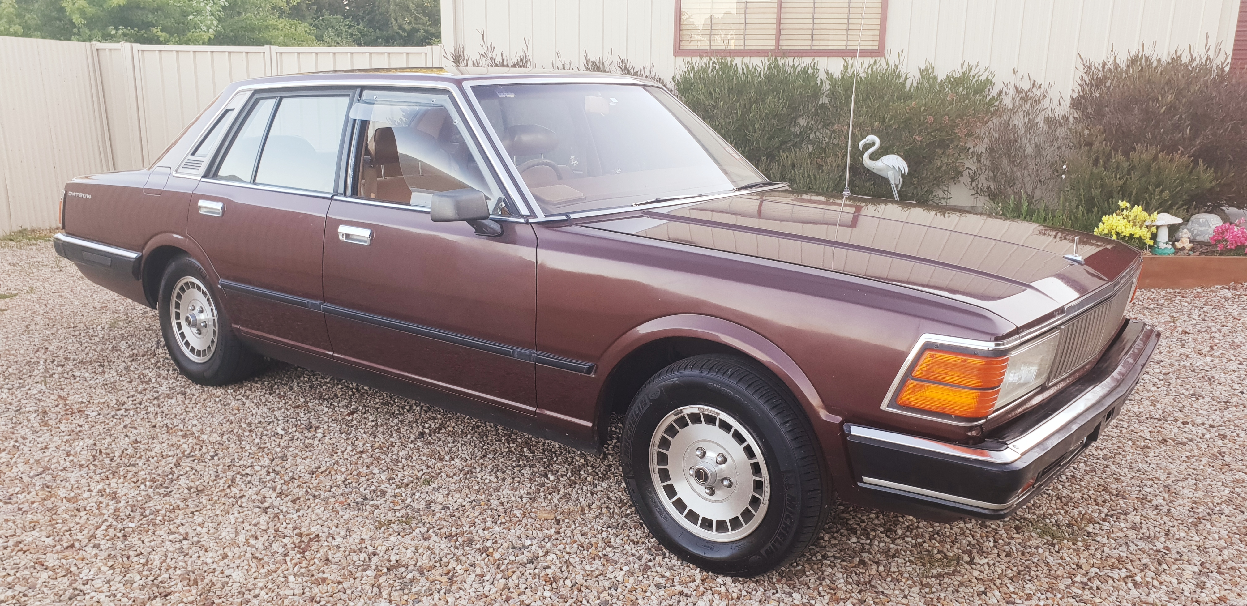 1981 DATSUN 280C 3 SP AUTOMATIC 4D SEDAN CARB