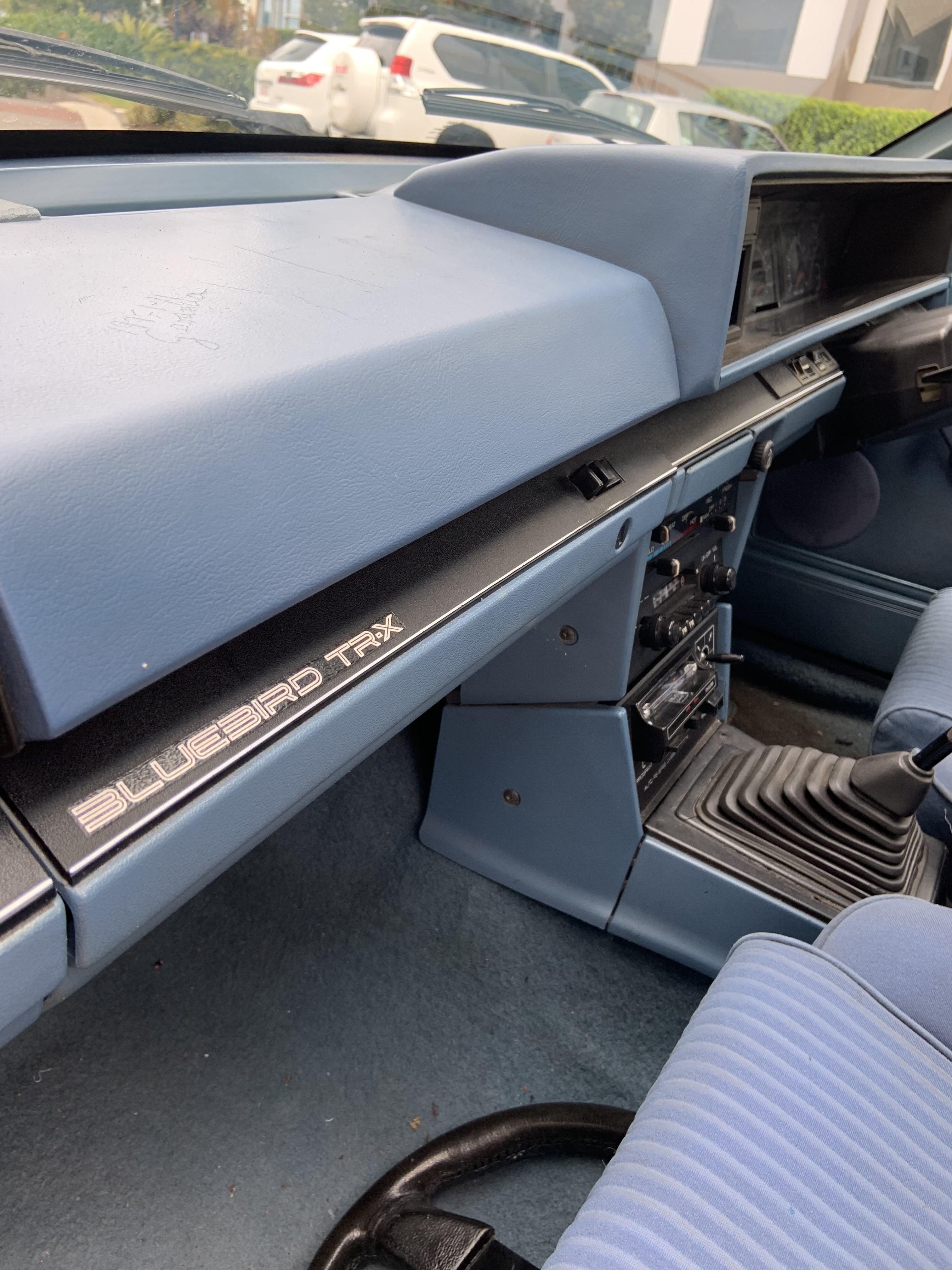 1982 NISSAN BLUEBIRD TRX SER I 4D SEDAN