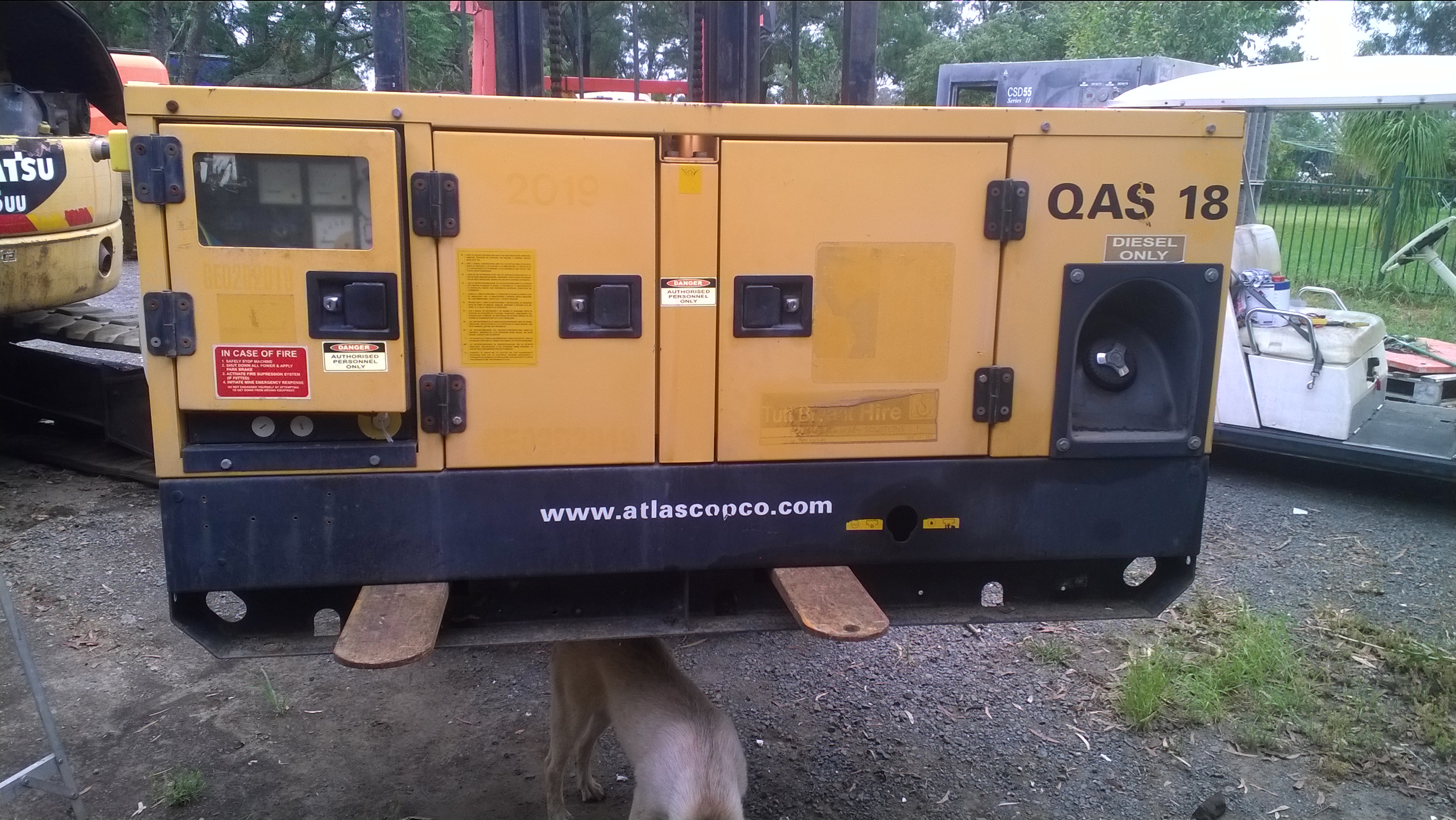 ATLAS COPCO GENERATOR. QAS18