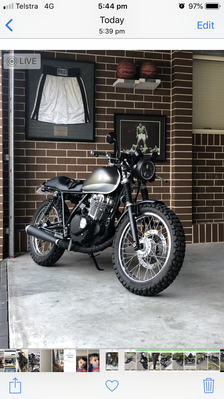 2013 SUZUKI TU250X CUSTOM CAFE RACER