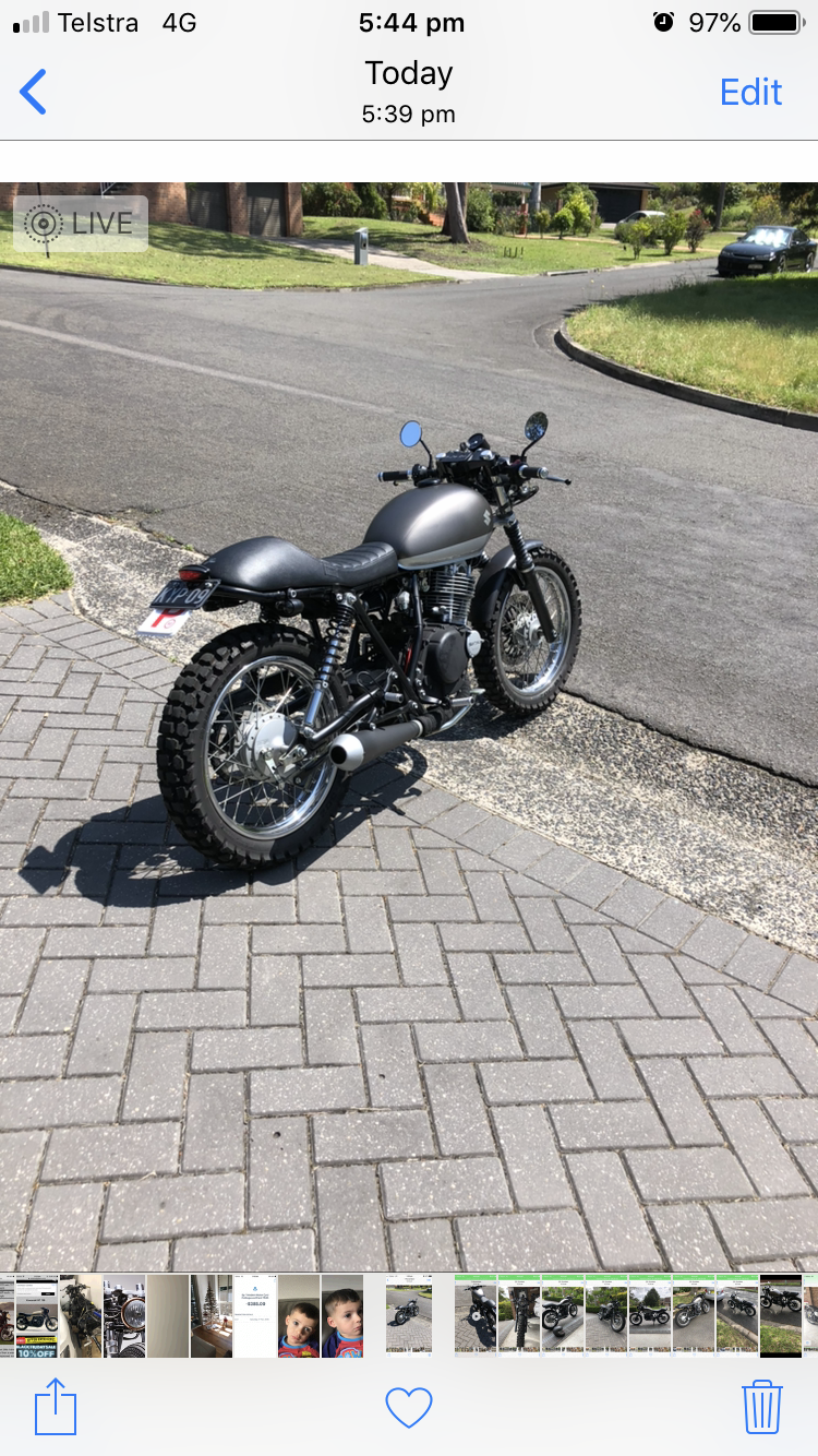 2013 SUZUKI TU250X CUSTOM CAFE RACER