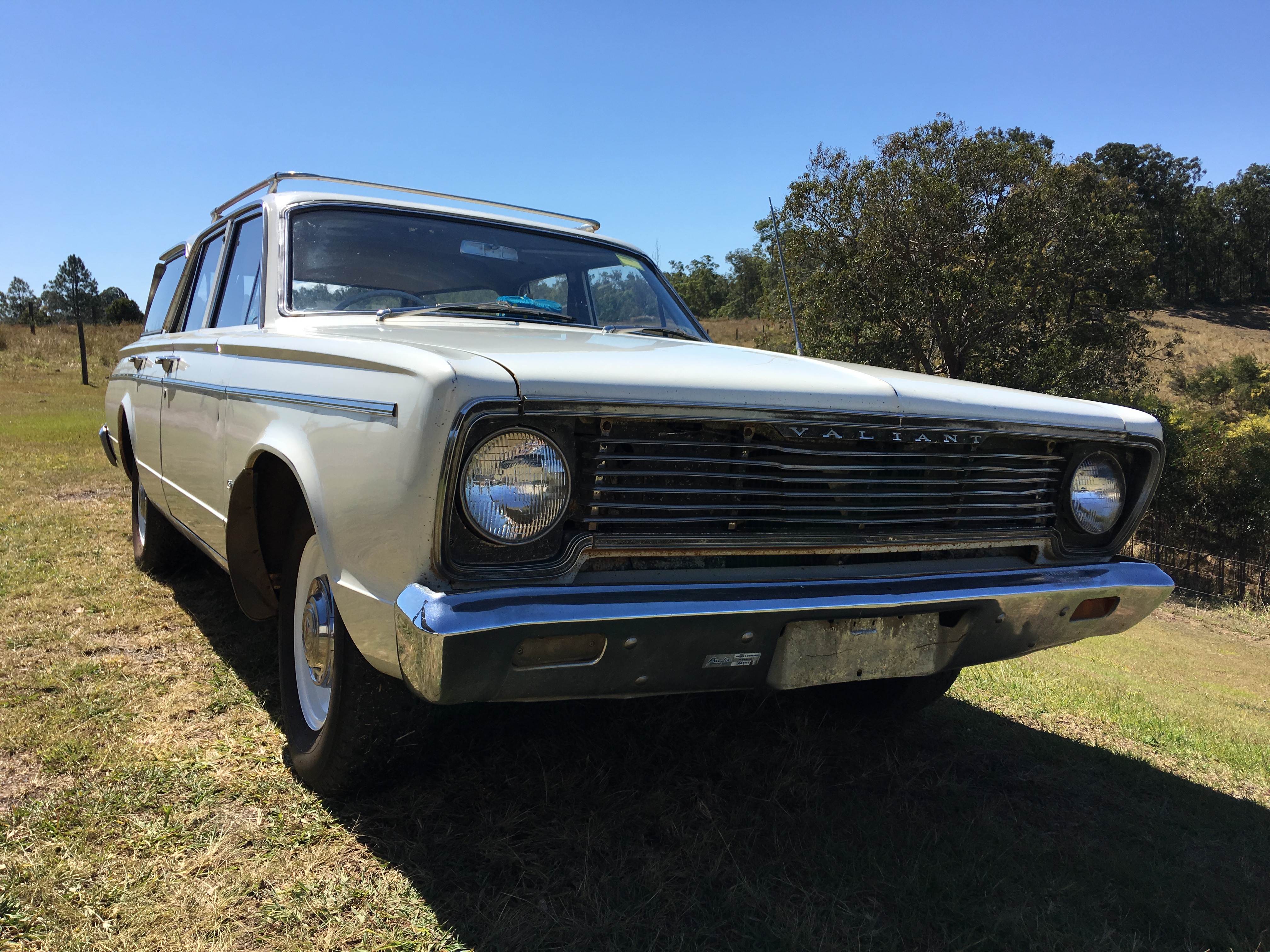 1966 CHRYSLER VALIANT VC 3 SP MANUAL 4D WAGON CARB