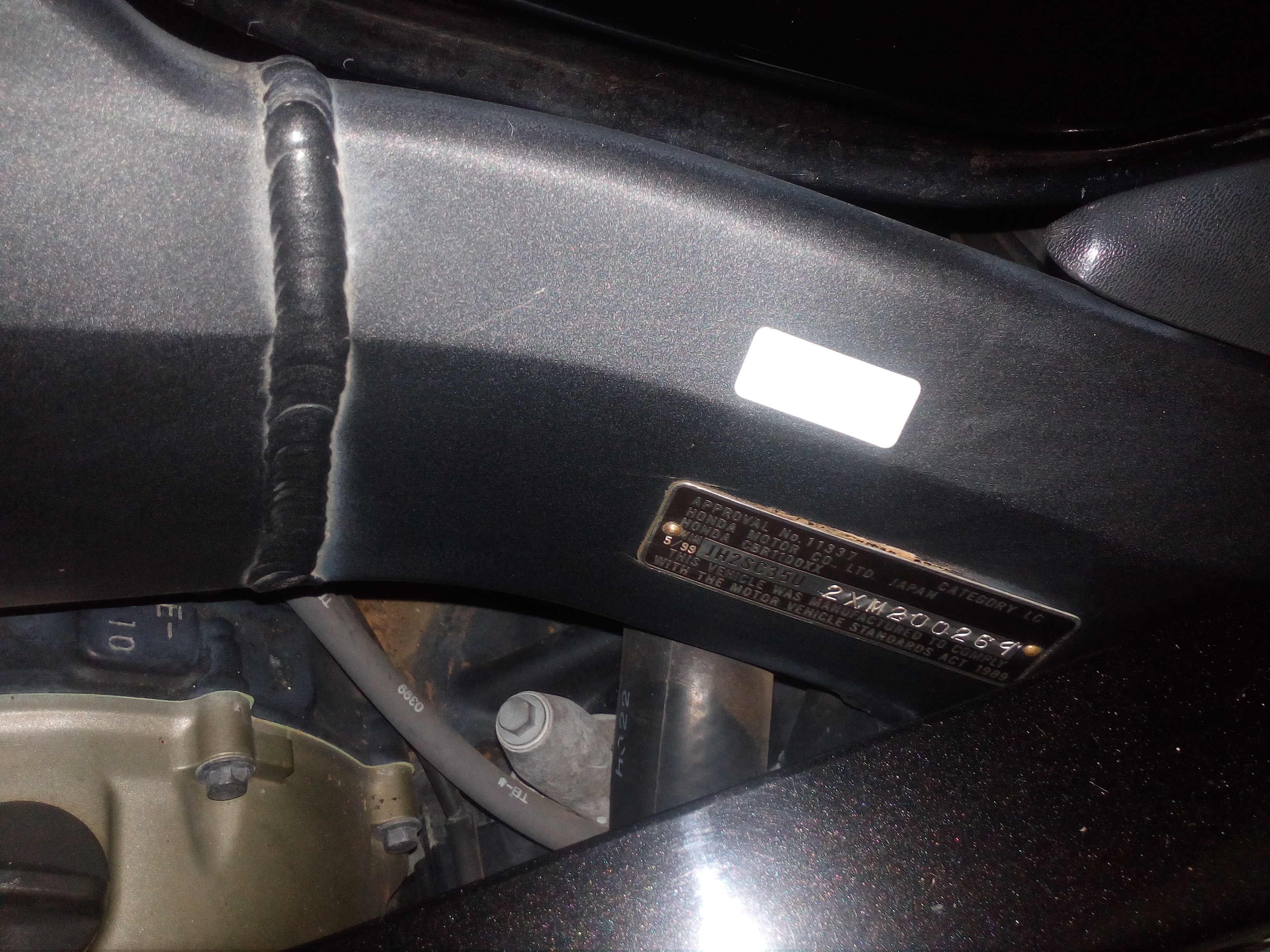 1999 HONDA CBR1100XX (SUPER BLACKBIRD) SPORTS