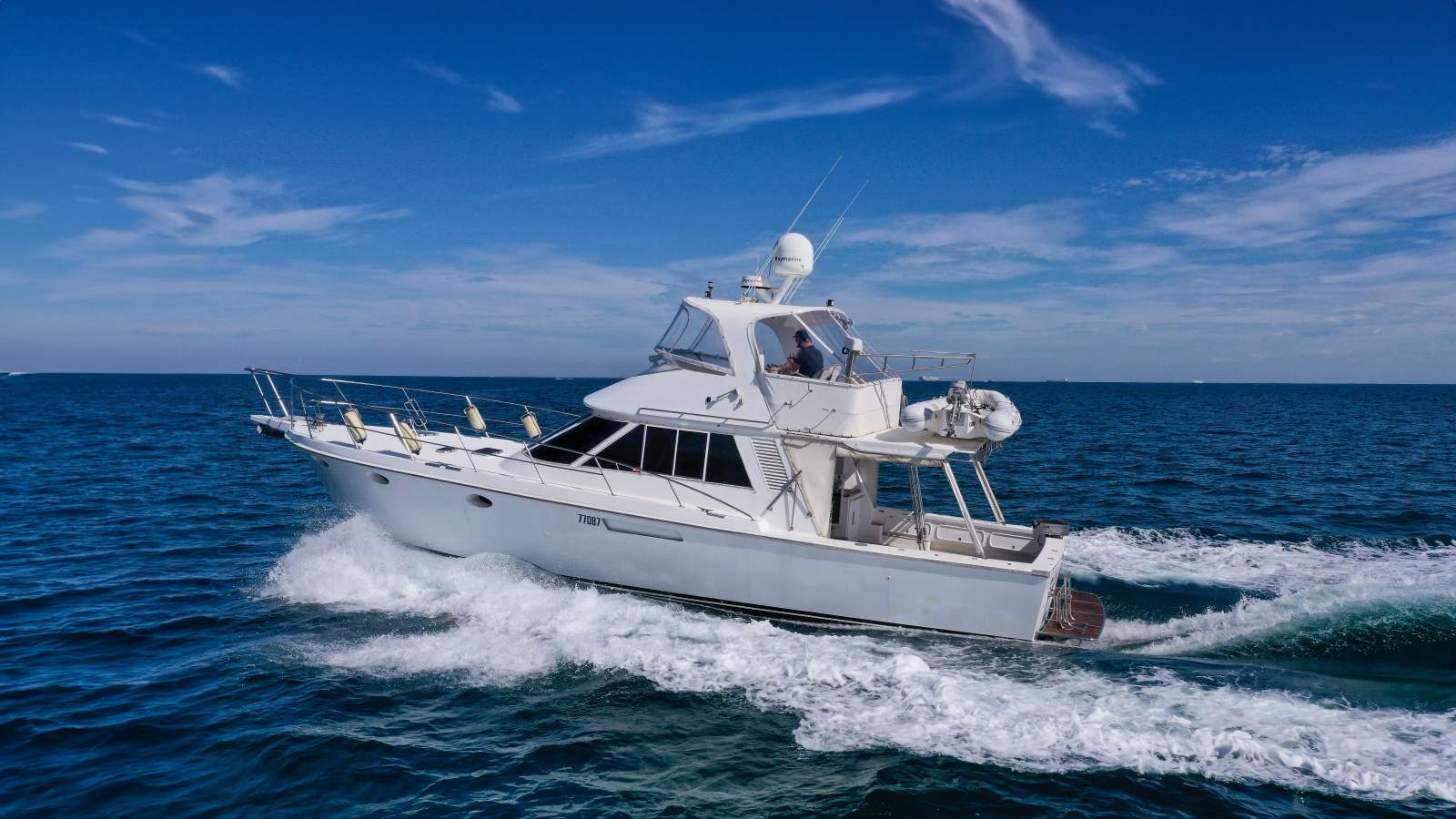 1985 PRECISION MARINE 50 FLYBRIDGE CRUISER