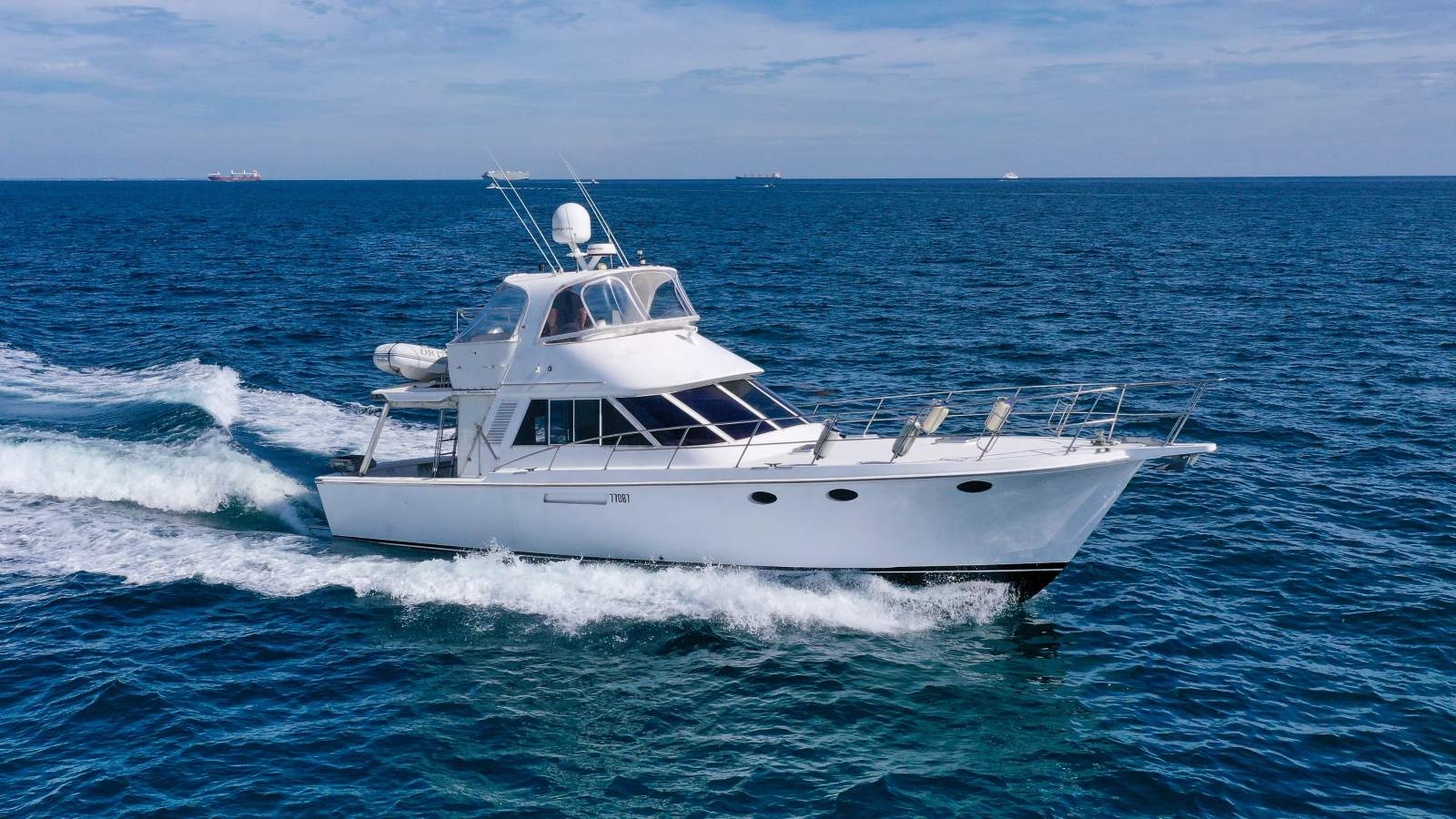1985 PRECISION MARINE 50 FLYBRIDGE CRUISER