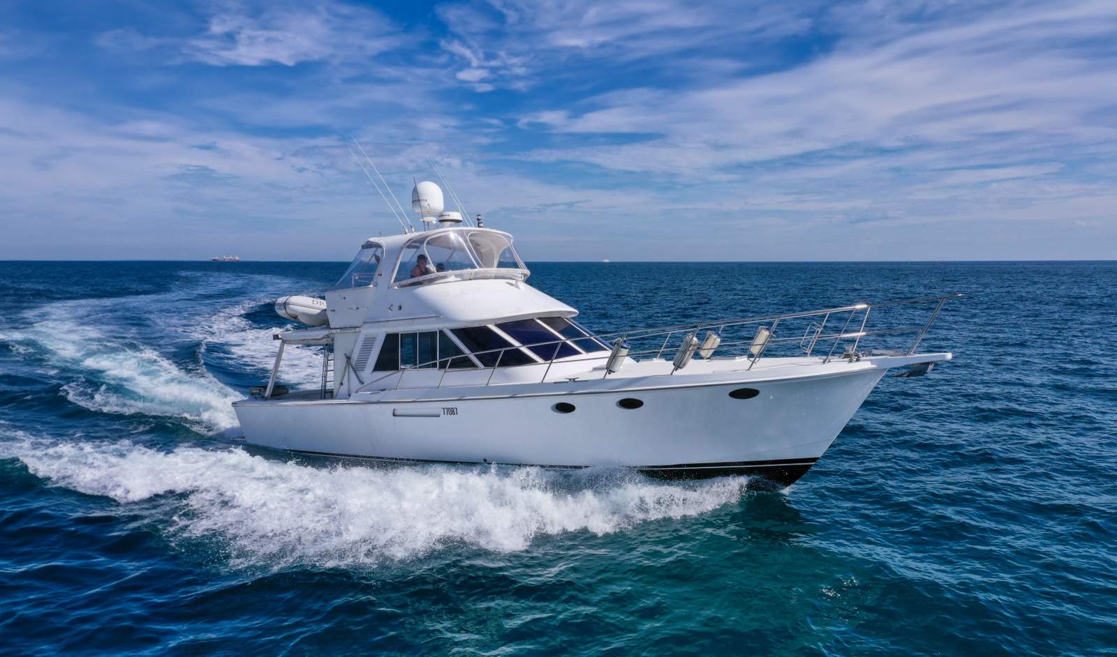 1985 PRECISION MARINE 50 FLYBRIDGE CRUISER