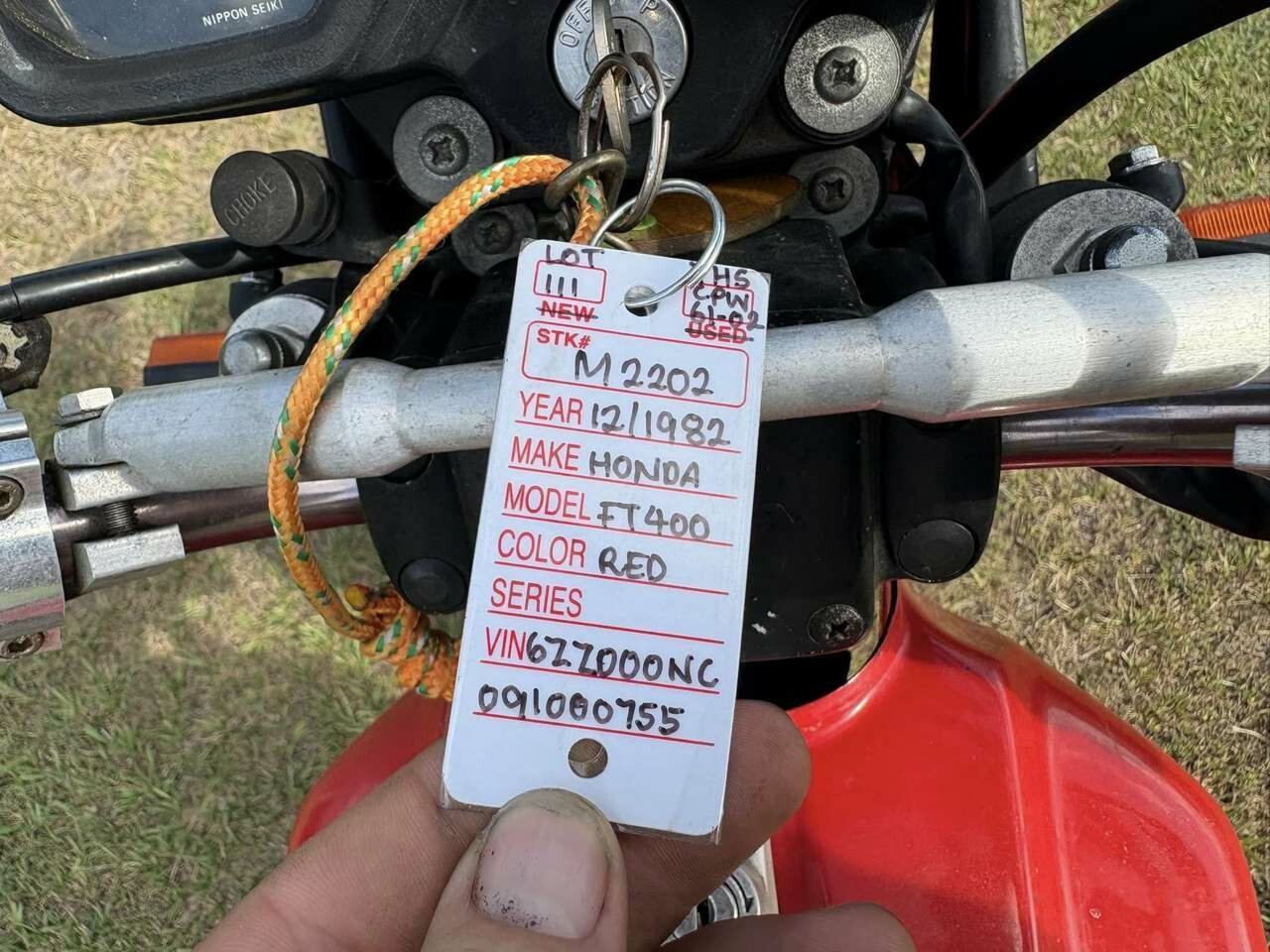 1986 SUZUKI RM125 MOTOCROSS