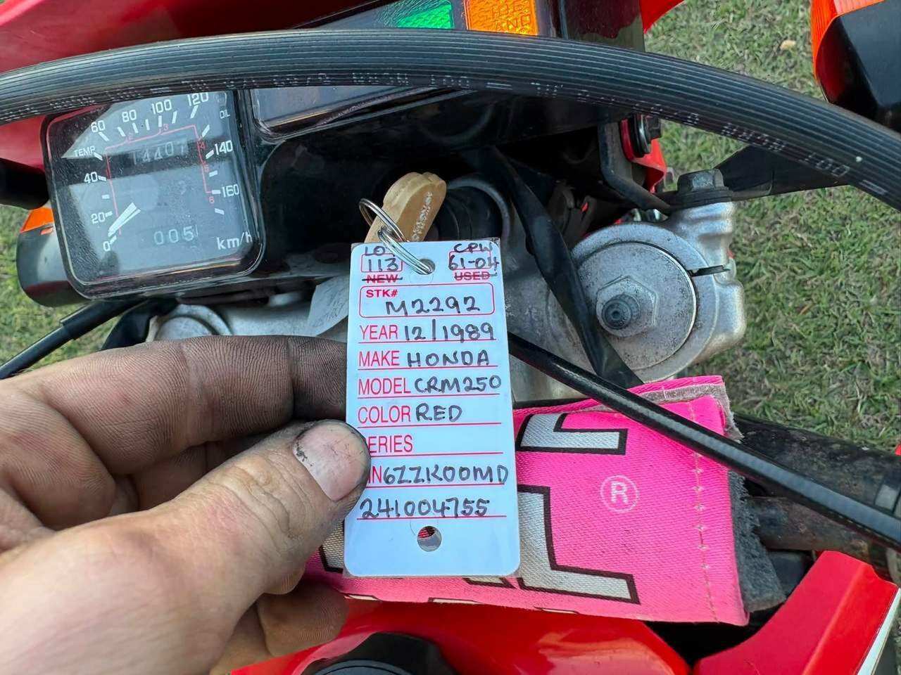 1989 HONDA CR250R MOTOCROSS