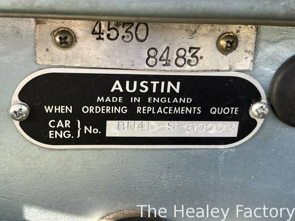 1958 AUSTIN HEALEY 100 BN4 4 SP MANUAL + O/DRIVE 2D ROADSTER