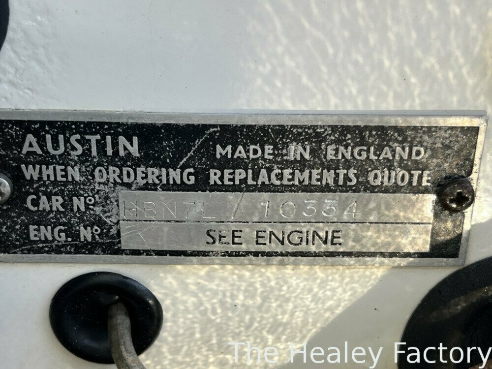 1960 AUSTIN HEALEY 3000 MK I BN7 4 SP MANUAL 2D ROADSTER