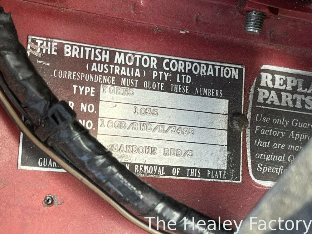 1969 MG MGB MK2 GT 4 SP MAN + OVERDRIVE 2D COUPE