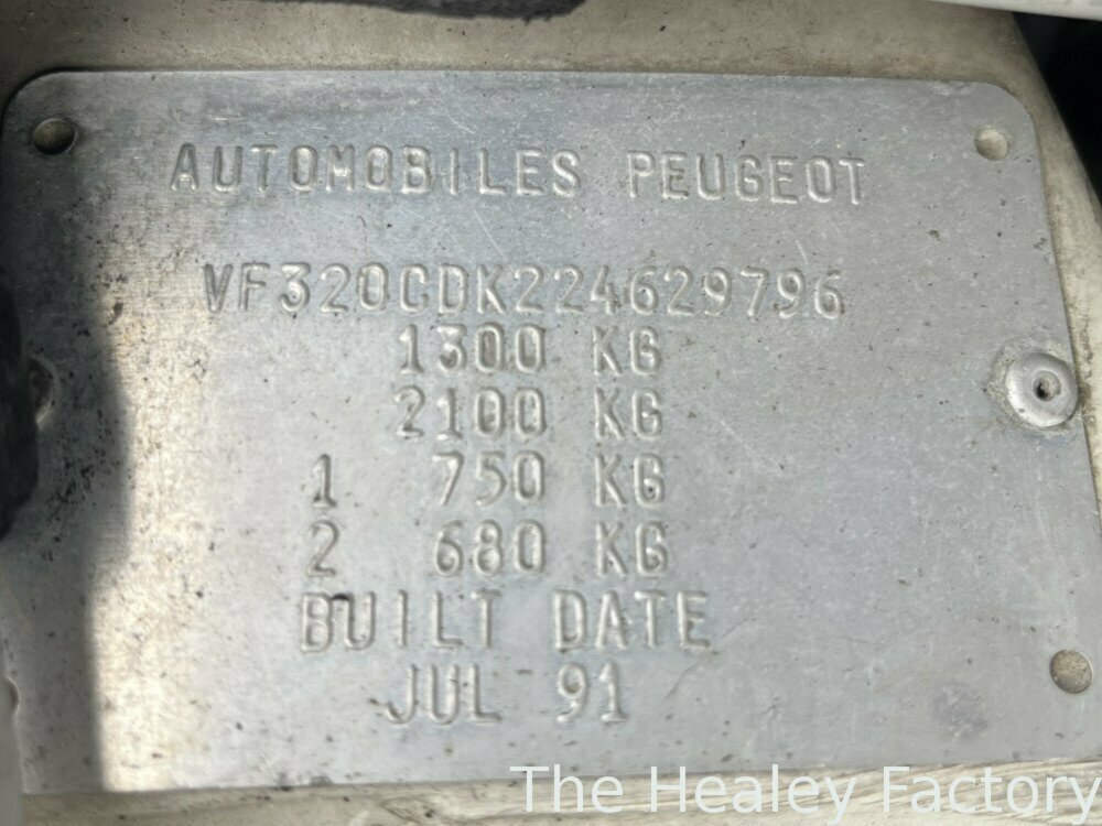 1991 PEUGEOT 205 GTi 5 SP MANUAL 3D HATCHBACK
