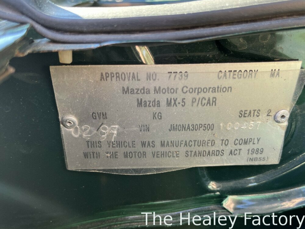 1997 MAZDA MX-5 5 SP MANUAL 2D ROADSTER