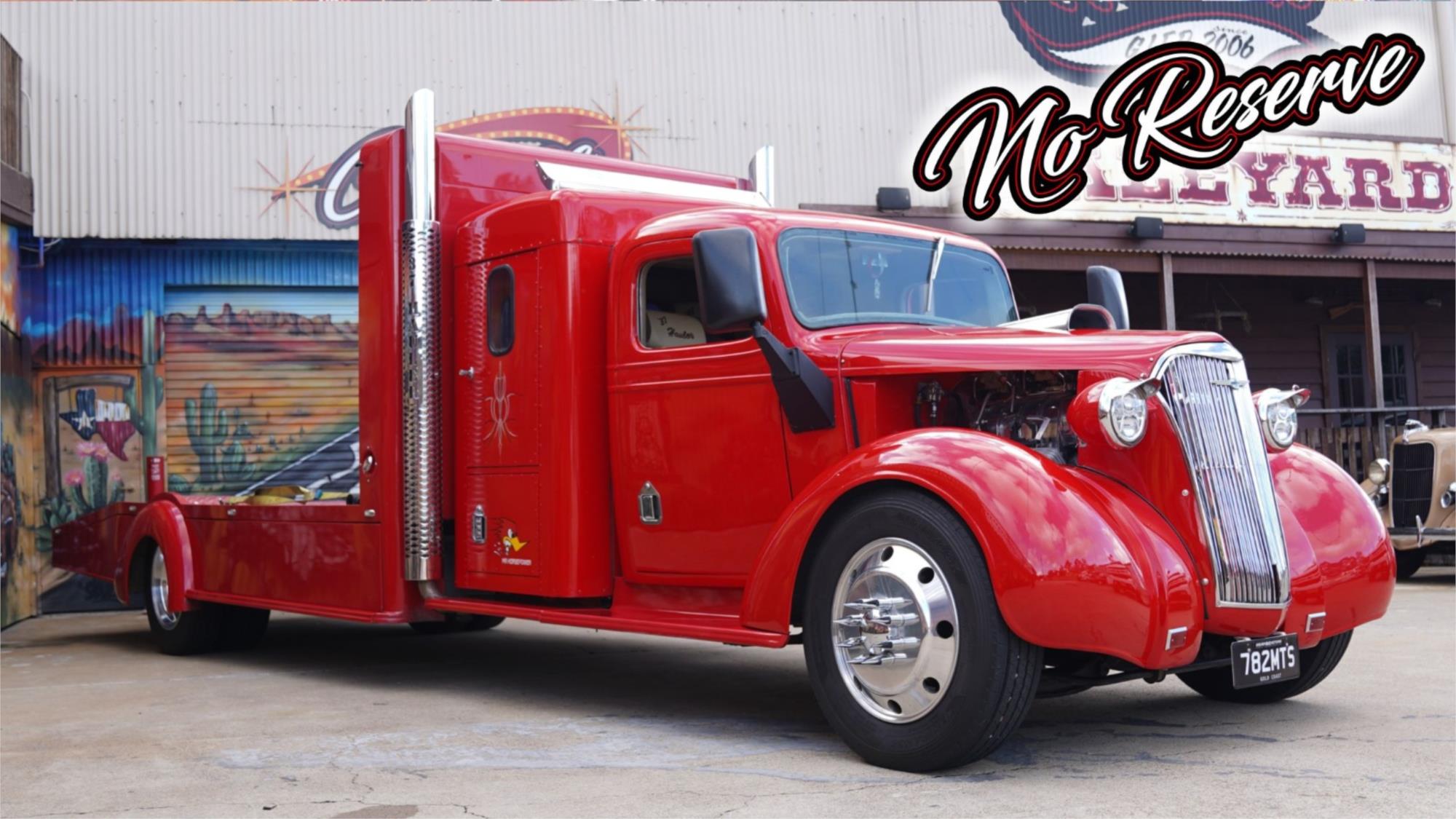 1937 CHEVROLET HAULER DUAL CAB AUTOMATIC CAR HAULER TRUCK