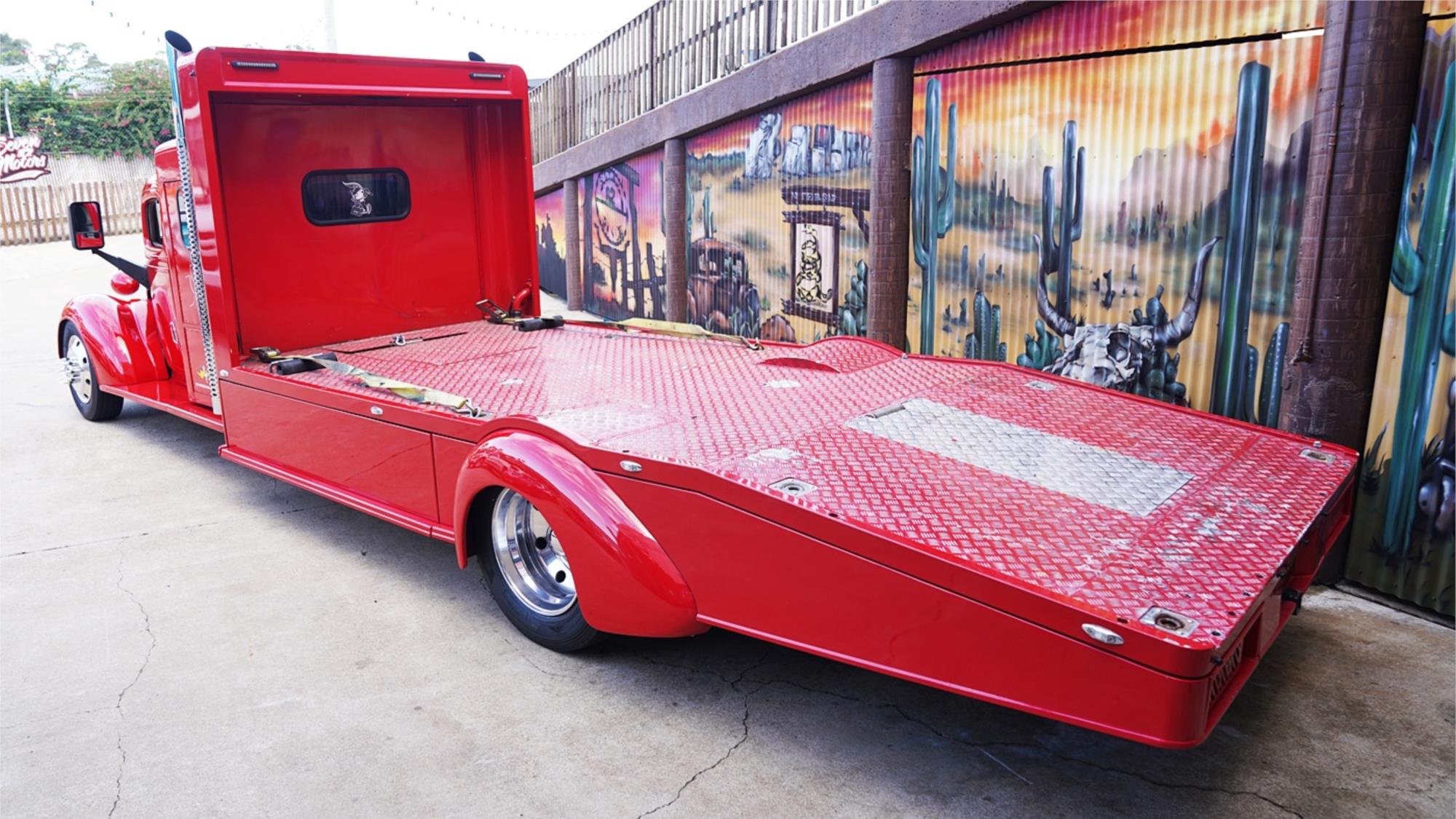 1937 CHEVROLET HAULER DUAL CAB AUTOMATIC CAR HAULER TRUCK