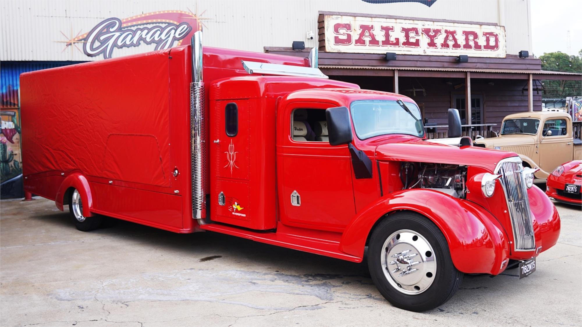 1937 CHEVROLET HAULER DUAL CAB AUTOMATIC CAR HAULER TRUCK