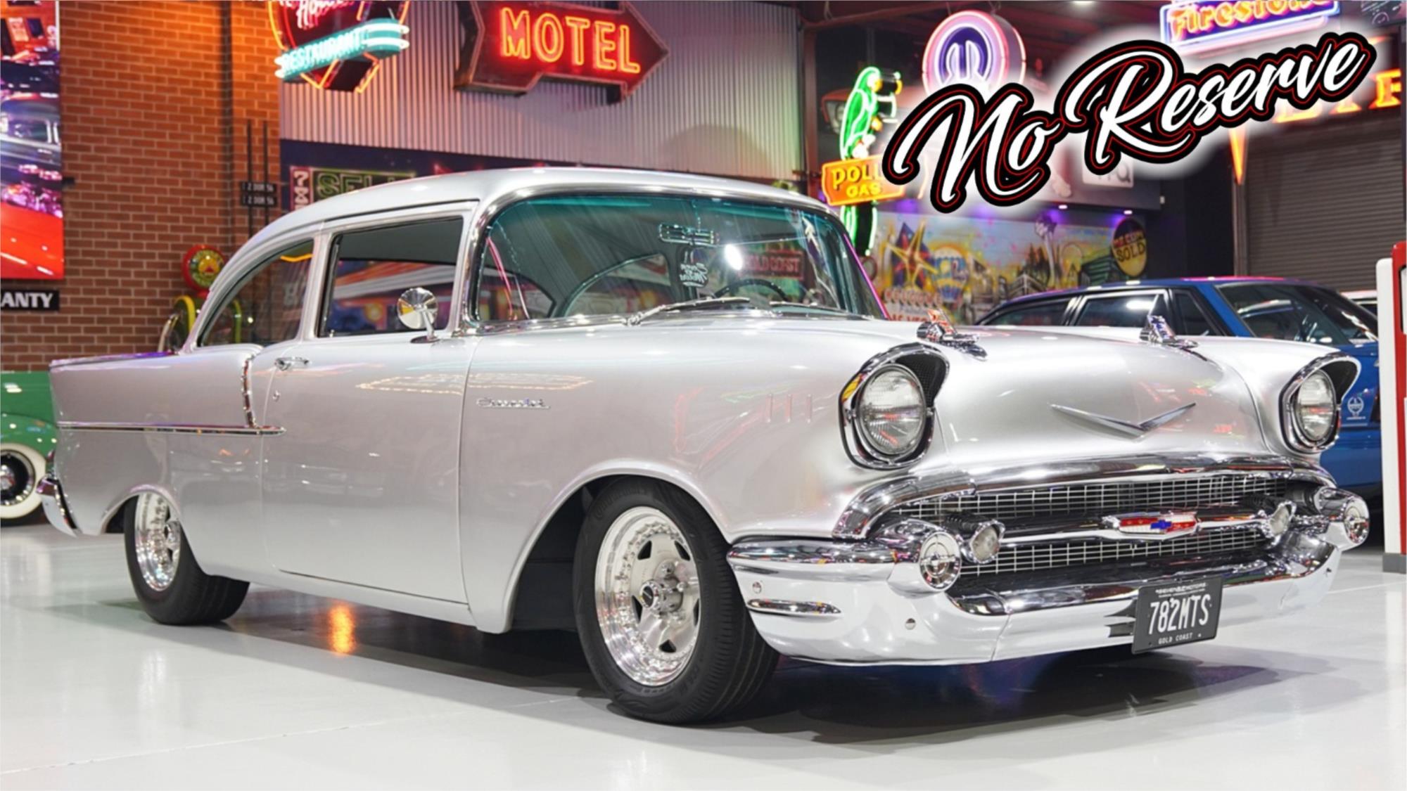 1957 CHEVROLET 150 AUTOMATIC TWO DOOR SEDAN