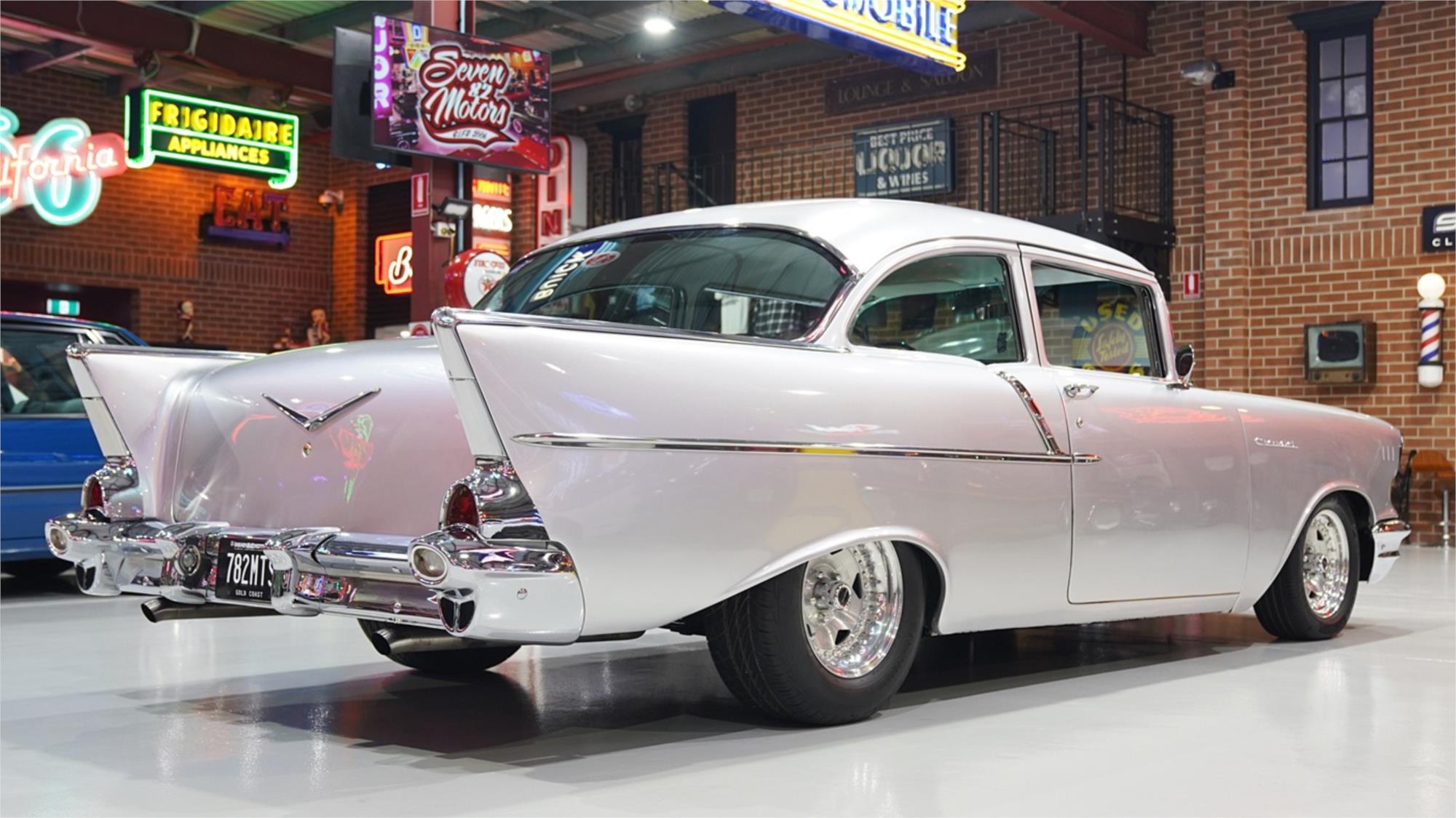 1957 CHEVROLET 150 AUTOMATIC TWO DOOR SEDAN
