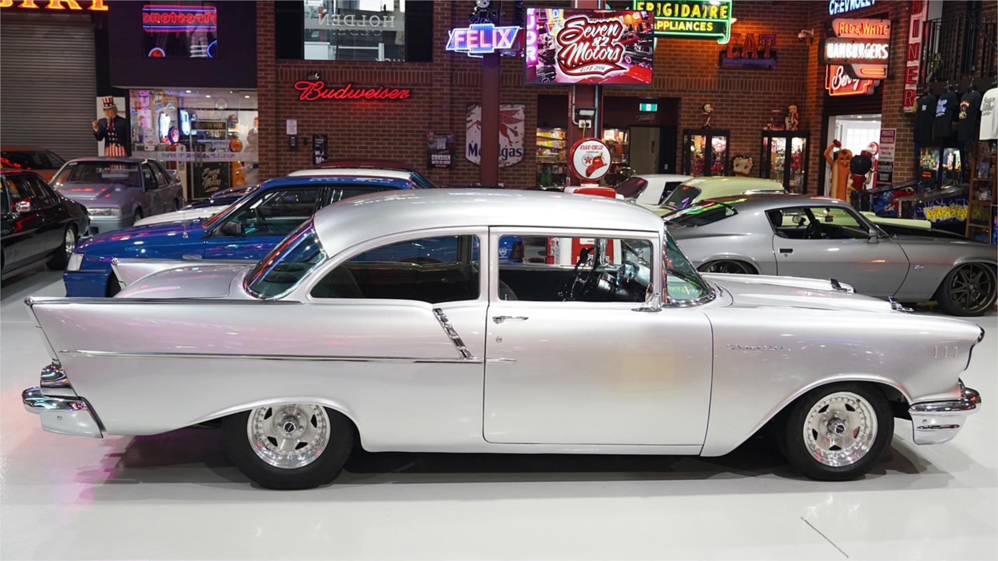 1957 CHEVROLET 150 AUTOMATIC TWO DOOR SEDAN