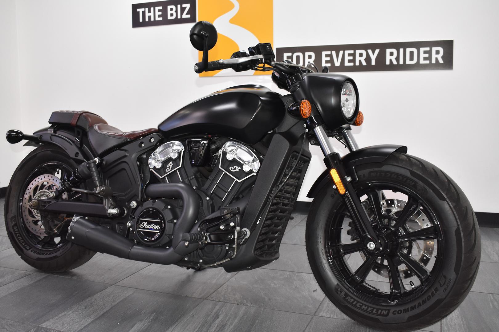 2018 INDIAN SCOUT BOBBER THUNDER BLACK CRUISER