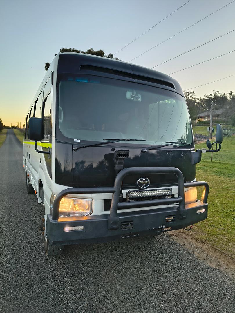 2017 TOYOTA COASTER XZB70R MY17 DELUXE (LWB) 4 SP AUTOMATIC BUS